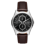 Relógio Masculino Armani Exchange | Prateado Analógico Pulseira de Couro
