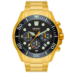 Relógio Masculino Orient Cronógrafo - Dourado Solartech