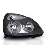 Farol Renault Clio 2003 Á 2005 - Máscara Preta