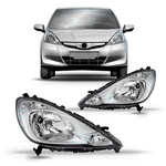Farol Honda Fit 2013 á 2014 - Matalizado