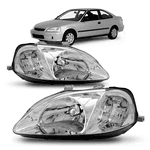 Farol Honda Civic 1999 á 2000 - Pisca Cristal