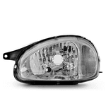 Farol Corsa Classic Até 2010 - Carcaça Preta