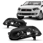 Farol Palio 2010 Em Diante e Siena 2008 á 2009 - Máscara Preto - Importado