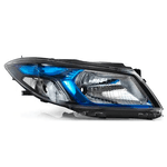 Farol Onix Prisma 2013 a 2019 Máscara Preta - Faixa Azul - Importado
