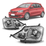 Farol Etios 2013 á 2016 - Carcaça Cinza