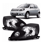 Farol Ford Ka 2012 á 2014 - Máscara Preta - Importado