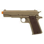 Pistola Airgun Spring (mola) 1911 TAN 6mm - KWC