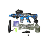 Rifle Elétrico GEL ORBEZZ M416 CAMUFLADO AZUL - BOLINHAS GEL