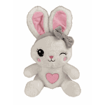 Coelho de Pelúcia com Coração 20cm Sortido FEC7555 Fizzy