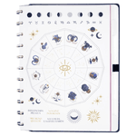 Caderno Universitário Mica Rocha Influenciada Pela Lua 80 Folhas CIGD4414 Caderno Inteligente