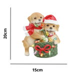 Cachorro Decorativo com Pisca LED 1006097 Cromus – Enfeite Natalino Iluminado