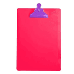 Prancheta Acrílica Ofício Pink com Prendedor 3007 Dello