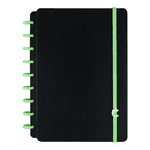 Kit Discos e Elástico Médio 23mm Verde 231034 Caderno Inteligente