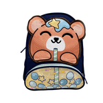 Mochila Infantil Urso ou Coelho Rosa/Azul KMA5112-LP Classe