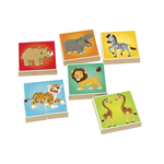 Quebra-Cabeça 24 Peças Blocos Zoo – Junges em Madeira Educativo Infantil