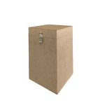 Urna de MDF Grande com Fecho e Cadeado 20x20x30 – Pirâmide F.N Artesanato