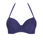 TOP COM BOJO E PREGAS AZUL LUZEIRO