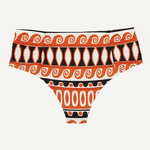 HOT PANT DRAPEE ESTAMPADO ORLA CANOA