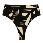 BIQUINI MAX DRAPEE FIO DENTAL ESTAMPADO ZERO BARRIGA CALCARIO ABSTRATO