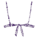 TOP PLUS COM NÓ ESTAMPADO FUNDO DO MAR