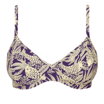 TOP PLUS COM NÓ ESTAMPADO FUNDO DO MAR