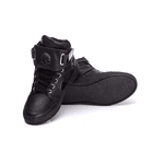 Tenis Sneaker Bawmi Cano Alto Feminino Preto com velcro