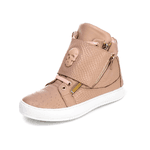 Tenis Sneaker Bawmi Cano Alto Feminino Rose com Caveira