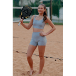 Shorts Curto Five Sense Control Feminino - Prata