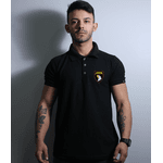 Camiseta Gola Polo Preto Airborn