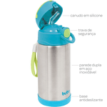 Garrafa Termica Parede Dupla 420 ML BUBA - AZUL