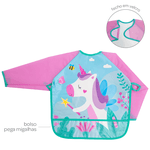 AVENTAL COM MANGAS UNICORNIO