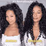 Kit Cachos Revitalização (Macadâmia e Rícino) Ganhe uma Máscara Banho de lua