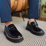 Loafer Mocassim Magnum All Black Couro Preto