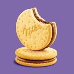 Biscoito Milka Recheado Com Chocolate Creme 260g
