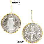Medalhão em resina - São Bento
