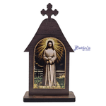 Capelinha Nossa Senhora das Lágrimas e Jesus Manietado -15 cm