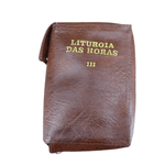 Capa em couro Liturgia das Horas - Marrom Volume III