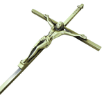 Crucifixo de Parede Metal 13x25