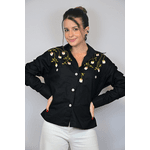 Camisa Preta Modelo Malta
