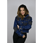 Jaqueta Jeans Preta Modelo Bangkok