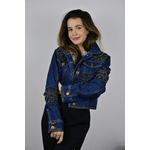 Jaqueta Jeans Preta Modelo Bangkok