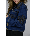 Jaqueta Jeans Preta Modelo Bangkok