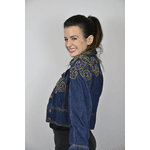 Jaqueta Jeans Azul Modelo Genebra
