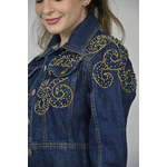 Jaqueta Jeans Azul Modelo Genebra