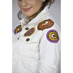 Jaqueta Jeans Off White Modelo Alexandria