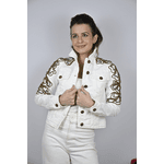 Jaqueta Jeans Off White Modelo Amarante 