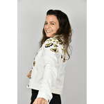 Jaqueta Jeans Off White Modelo Charlotte Pronta Entrega