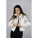 Jaqueta Jeans Off White Modelo Eslovênia Pronta Entrega