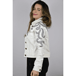 Jaqueta Jeans Off White Modelo Eslovênia Pronta Entrega