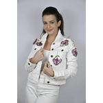 Jaqueta Jeans Off White Modelo Évora